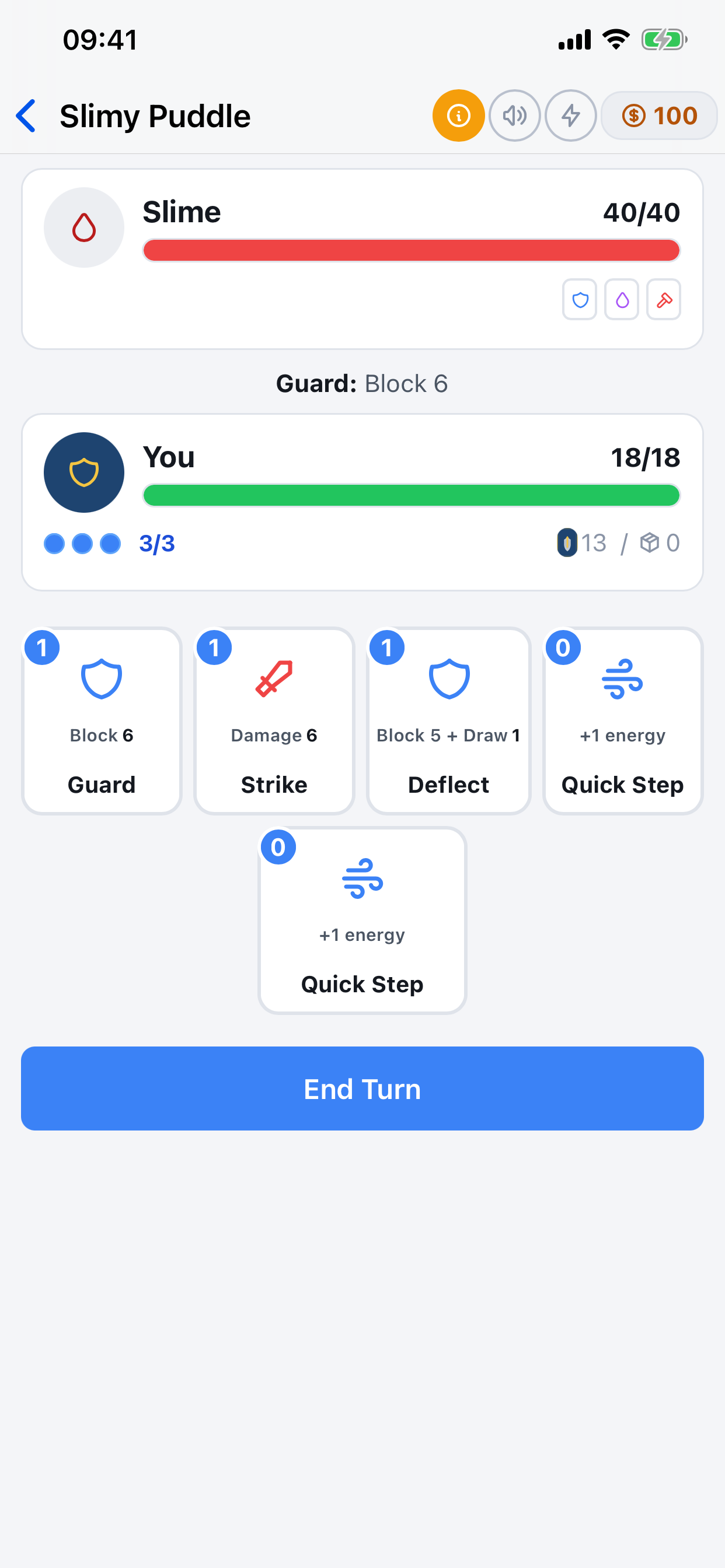 Battle screen